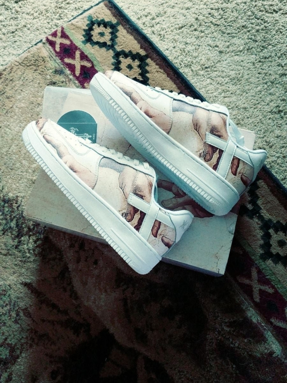 Force of Creation Low White Leather Sneakers - Picture 4 of 12